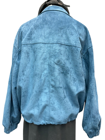 Leopard skin zip bomber