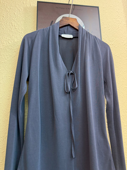 Front tie v neck modal top #01004