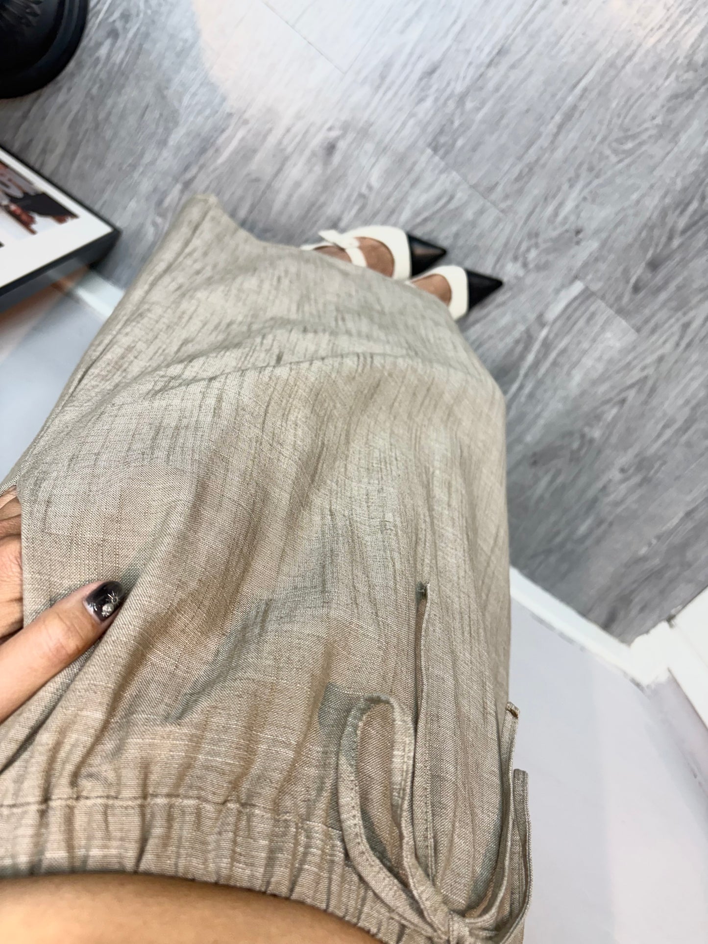 Full elastic plain skirt #00753