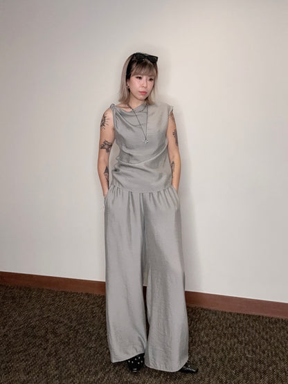 One knotted shoulder top #00537