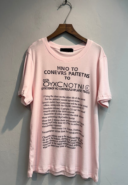 Front words loose tee #00756