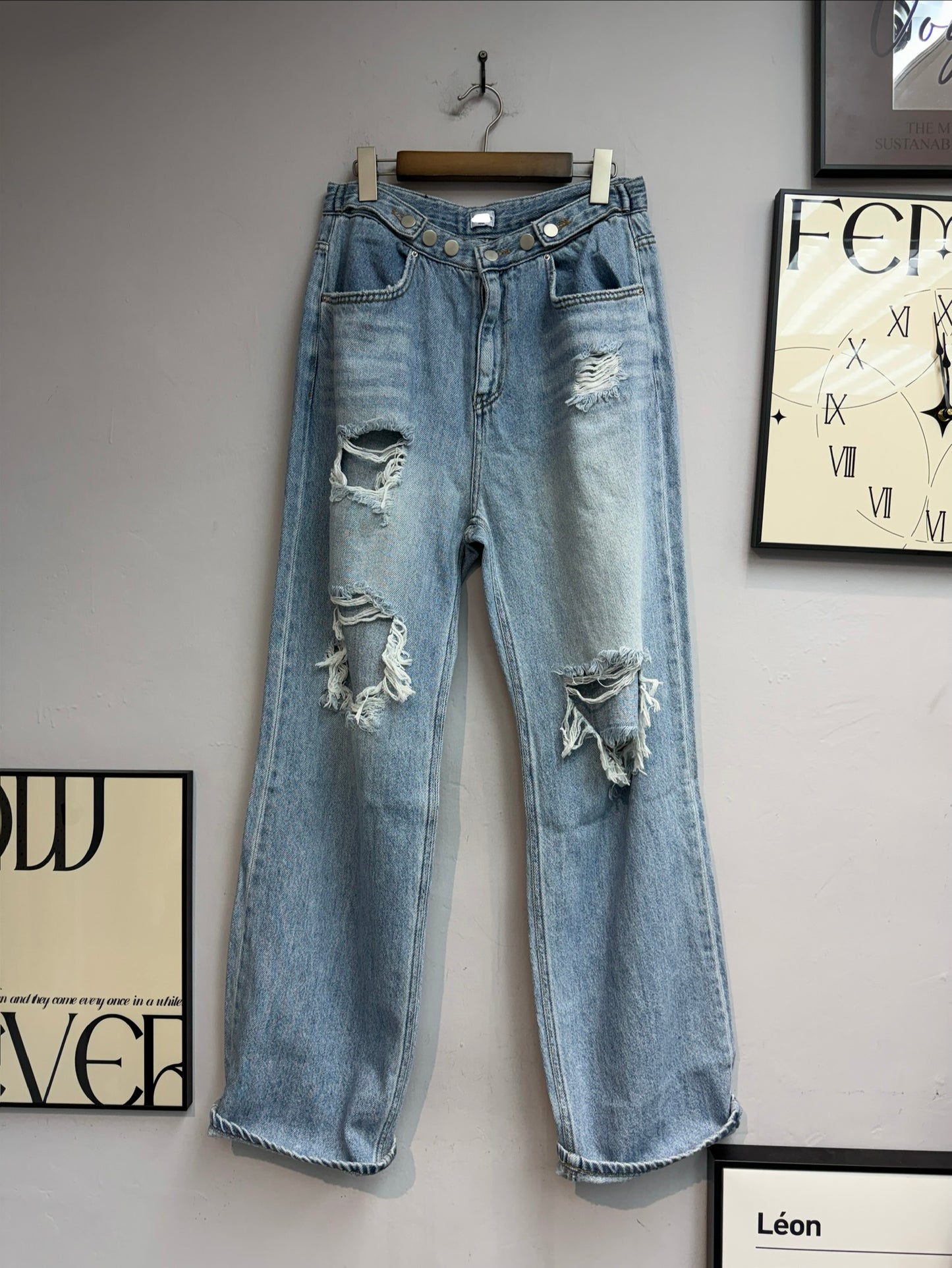 (-30%)Damaged washing jeans