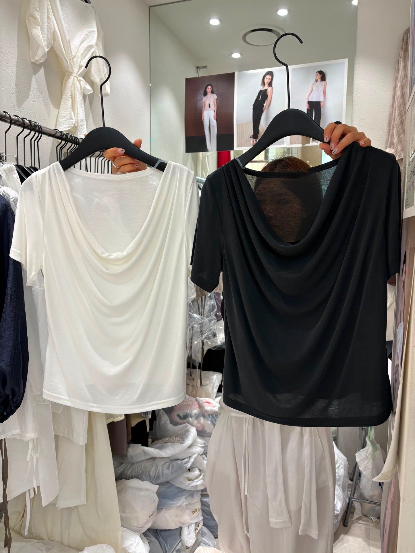 Big collar tee #00805