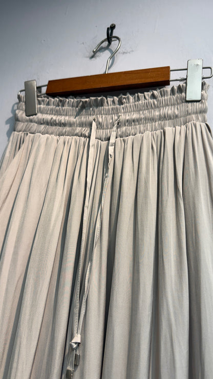 Full elastic silky pants #00751