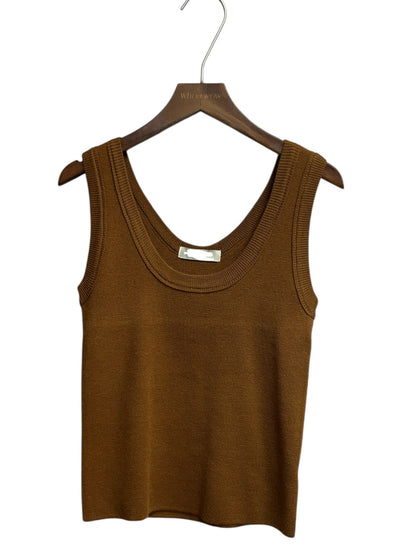 Plain knitted tank top