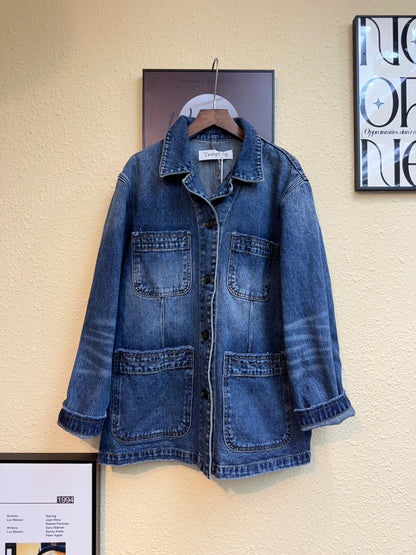 4-pockets denim outer #00909