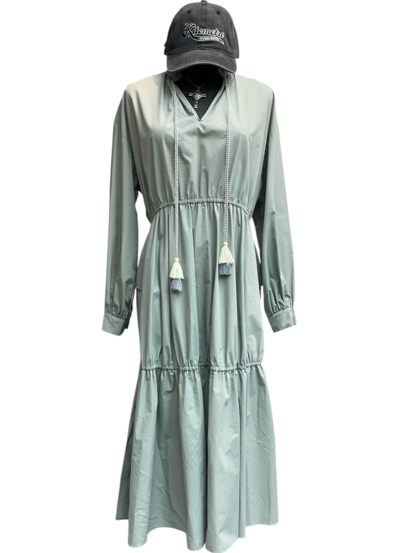 Side two pocket shirt one piece