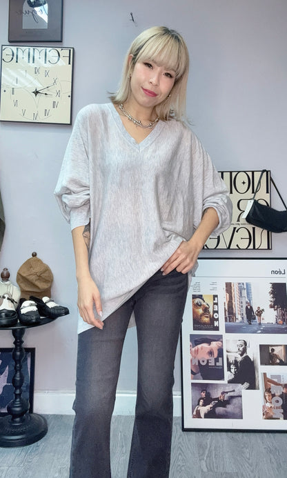 V neck loose knit #00230
