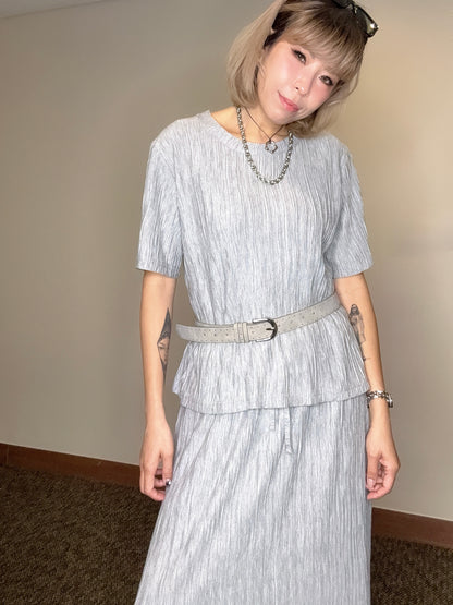 Pleated softy cotton set #00517