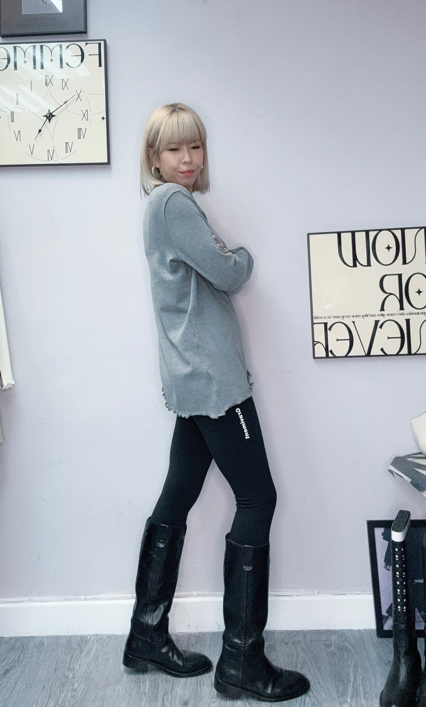 Sleeves buttons tee #00139