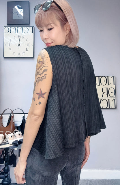 Rib sleeveless top #00831