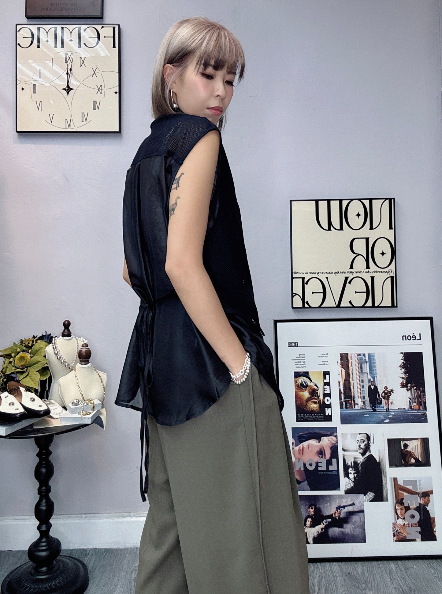 Net vest blouses