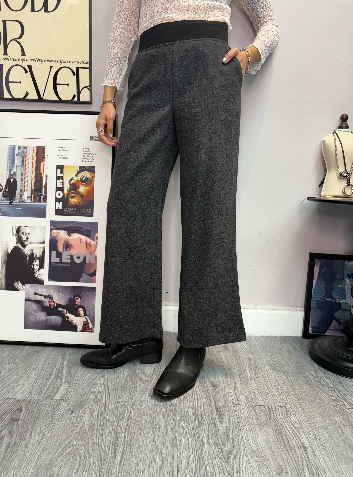 Full elastic nap pants #00067