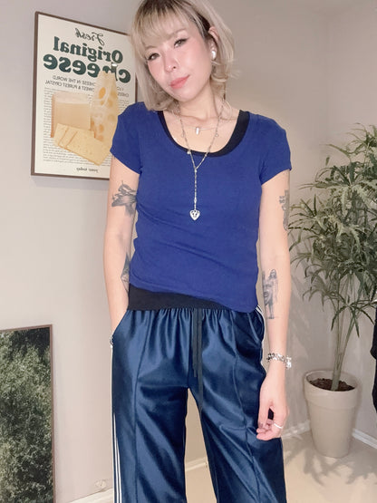 Round neck softy tee #00363