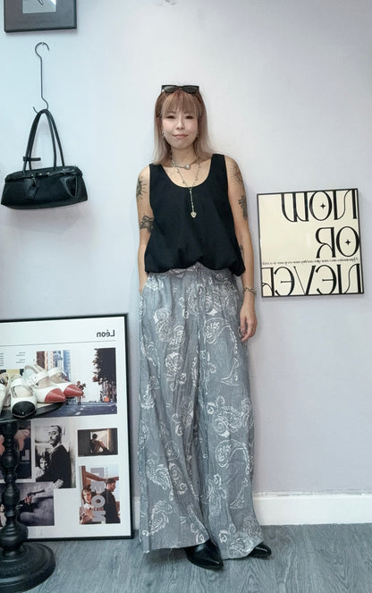 Puff hem plain tank#00658