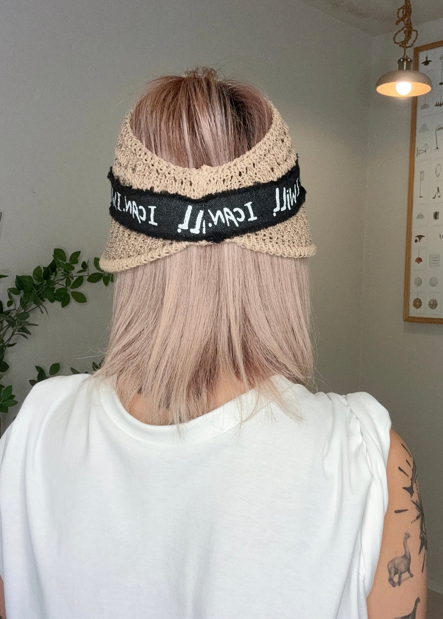 ‘I can .I will’ sun hat