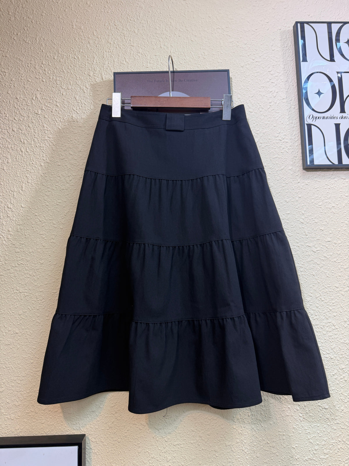 A-line tiered skirt #01013