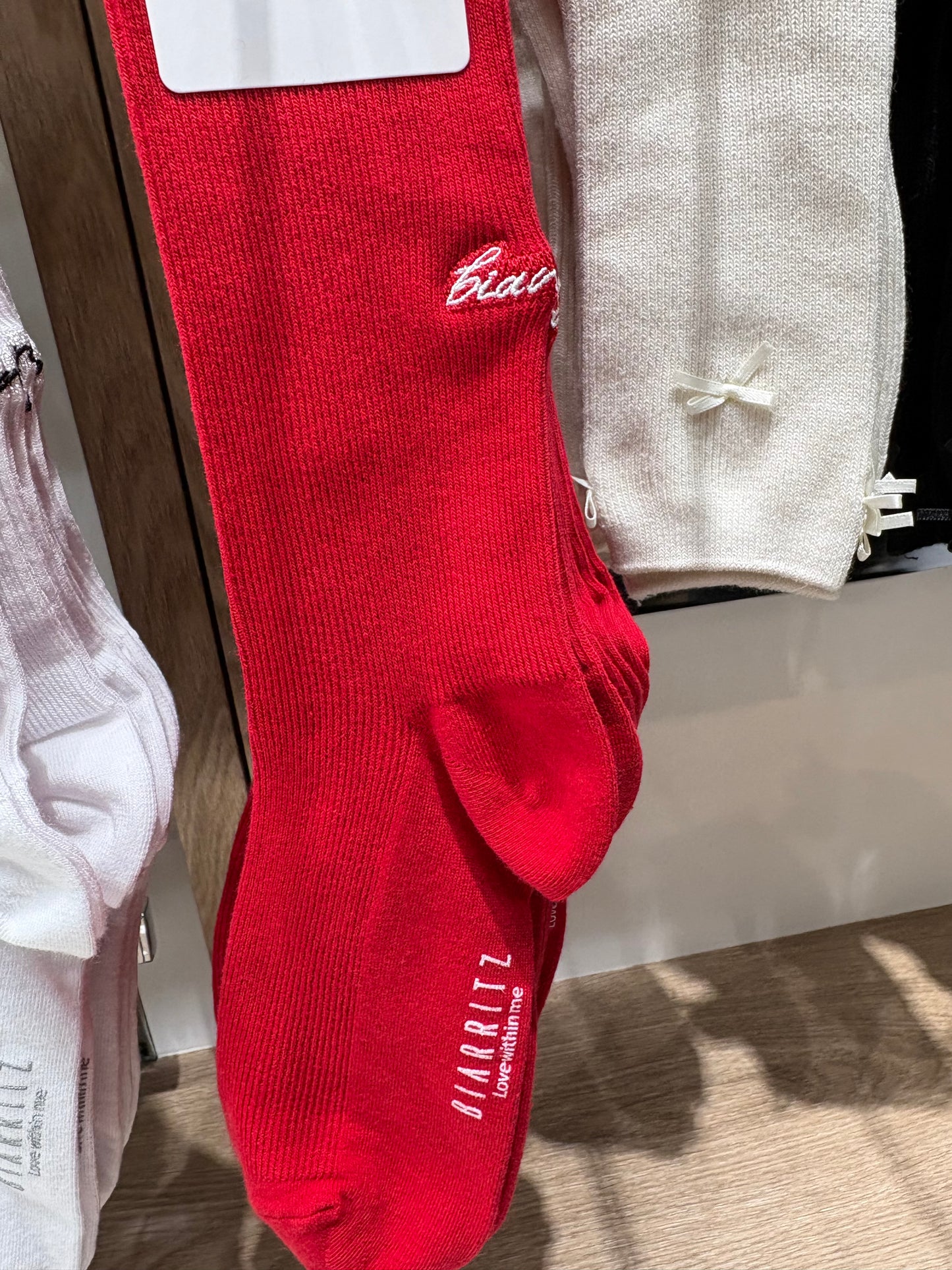 White words socks