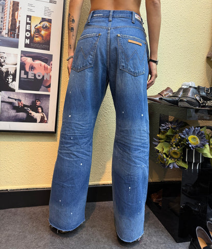 Ink printed jeans #00994