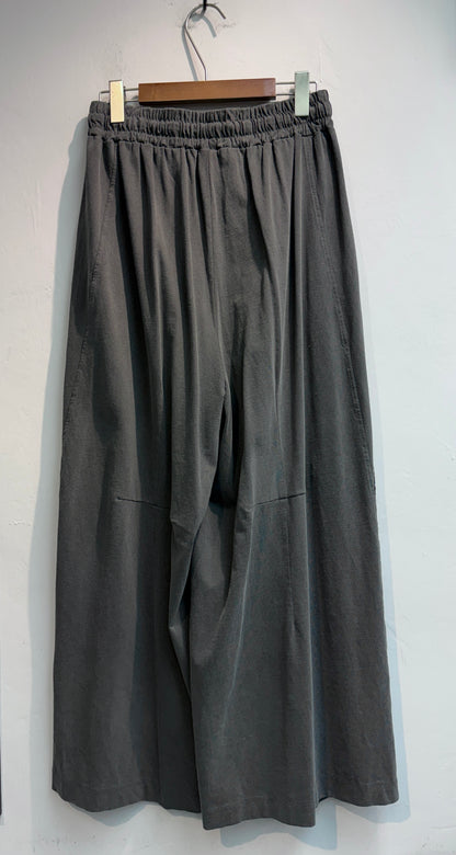 Side label cotton pants #00729