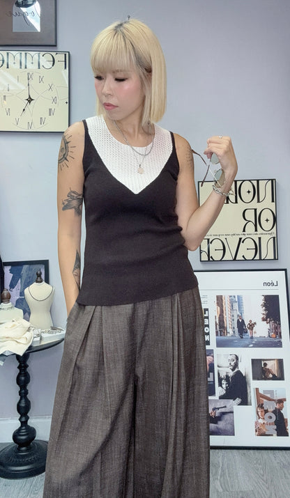 Knit vest top