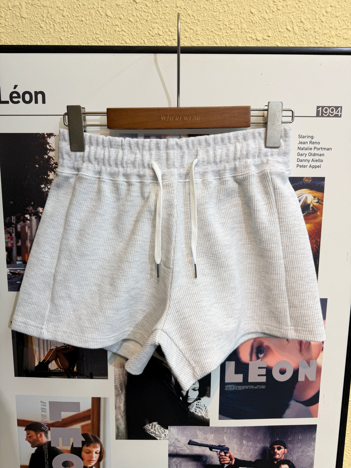 Waffle shorts #00936