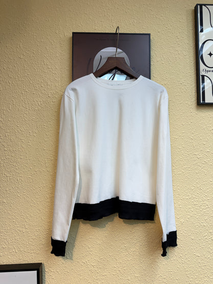 Ruffle hem tee #00868
