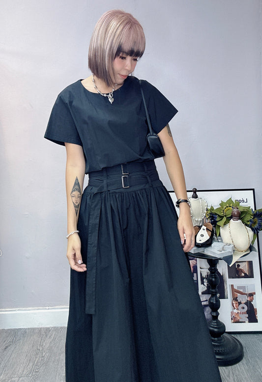 Parachute double belt dress
