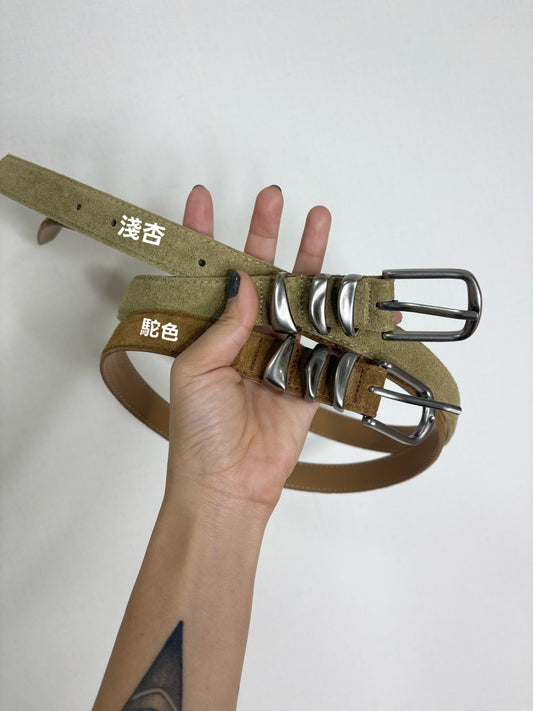Suede belt