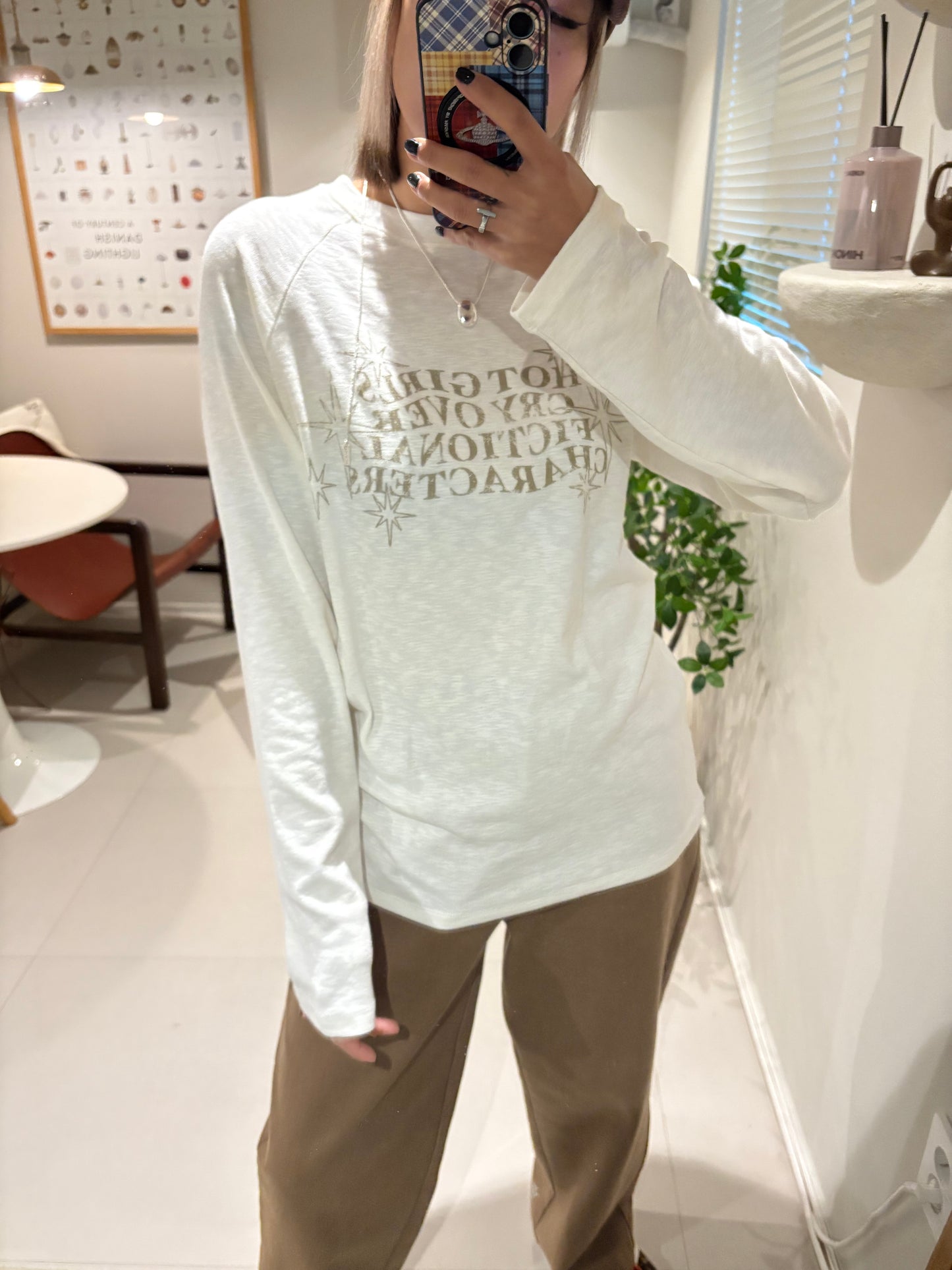 ‘HOT GIRL’ printed tee #00017