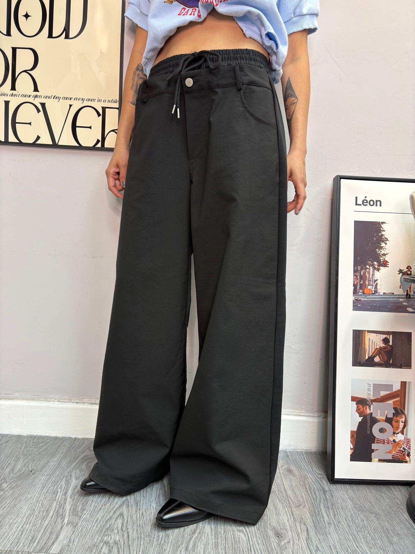 Double waist pants #00543