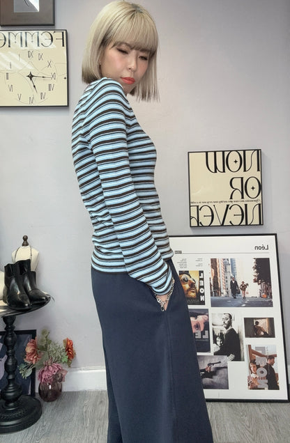 Stripes knit top