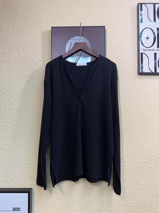 V neck softy mochi tee #01037