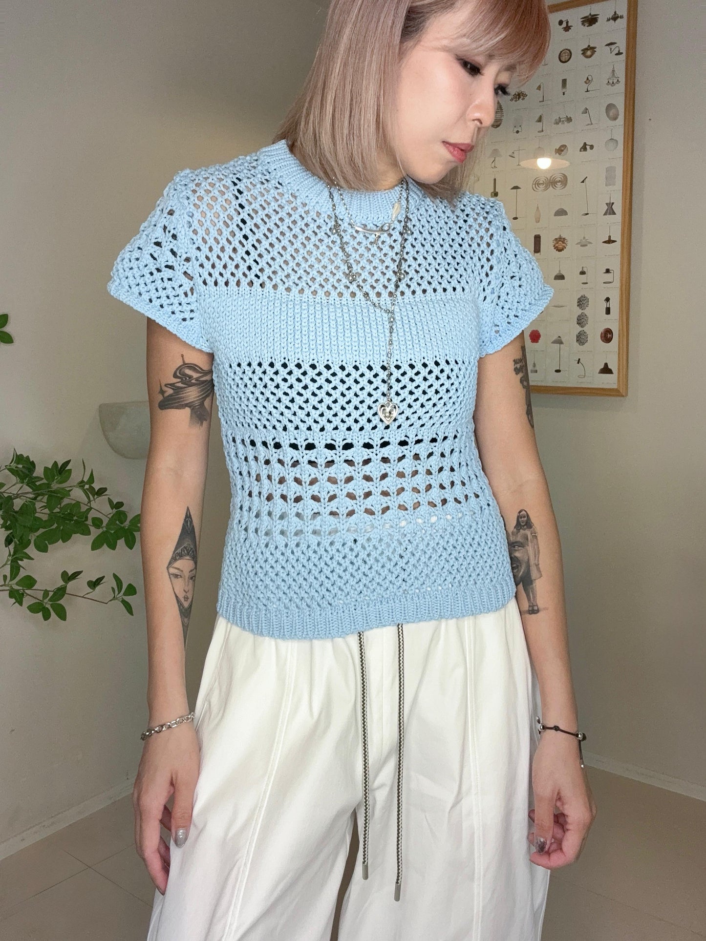 👍🏼Bulky crochet top #00703