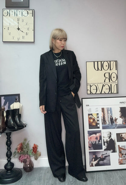 Fine wool fit size blazer