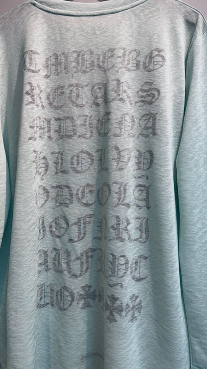 Black word inside long sleeves tee #00696