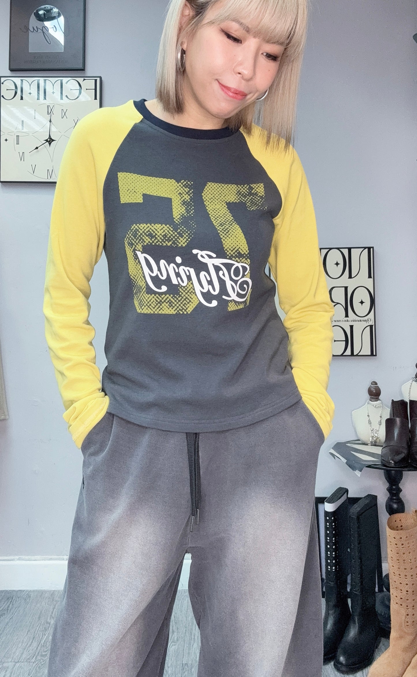 Raglan sleeves tee #00135