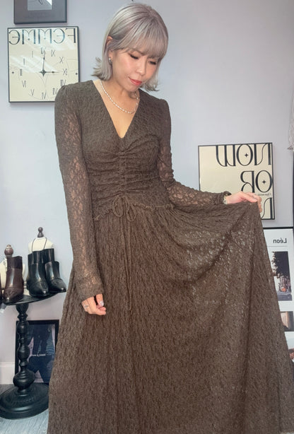 Full lace v neck one piece #00045