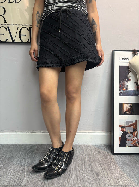 Back zip skirt #00554