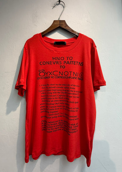 Front words loose tee #00756