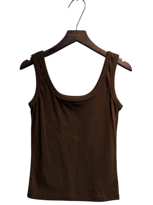 U neck rib vest tee