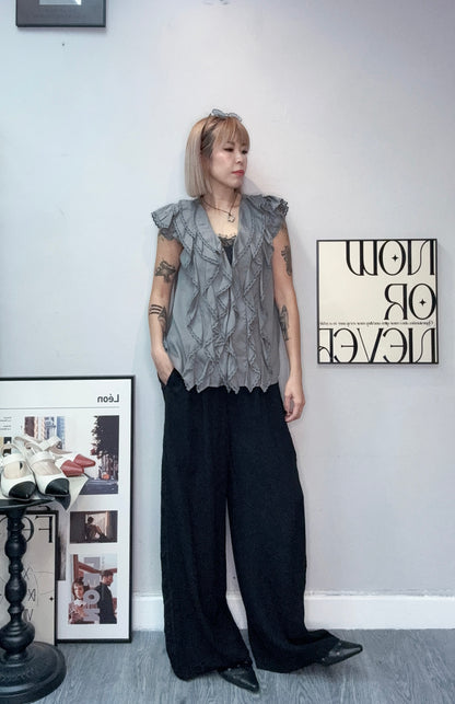 Front ruffles blouse #00771
