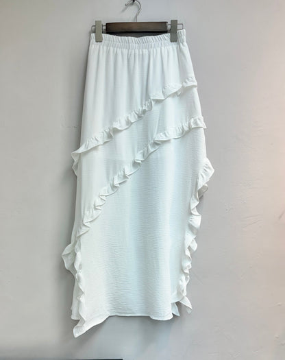(50%off)chiffon ruffles skirt