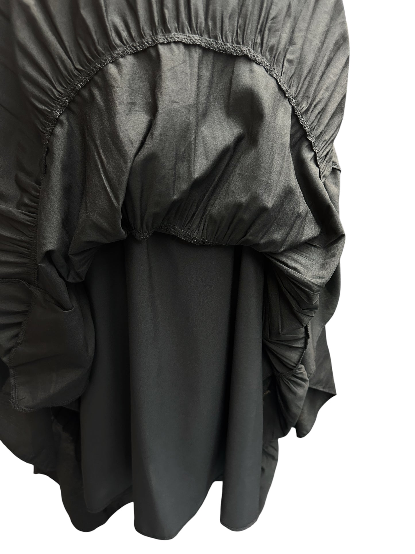 Ruffle hem plain vest dress