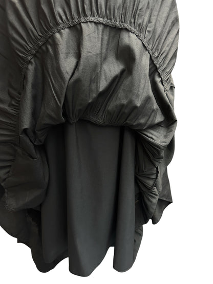 Ruffle hem plain vest dress