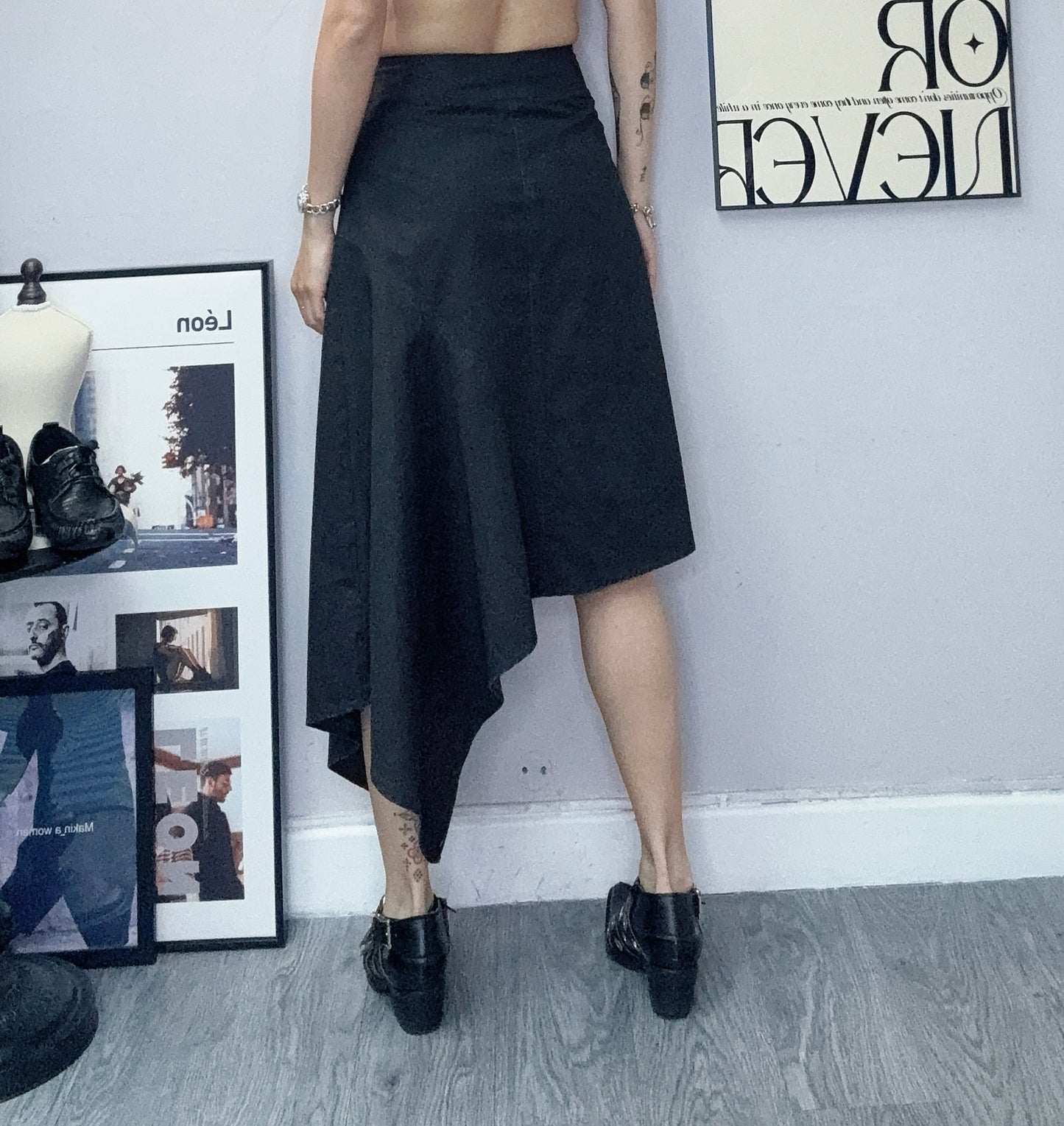 Side ribbon skirt #00429