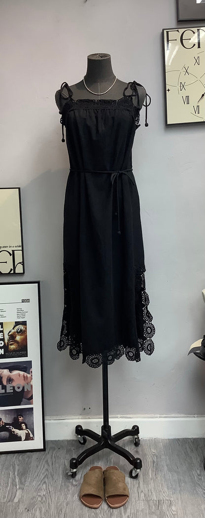 (-40% Off)Lace X Linen Cami Dress