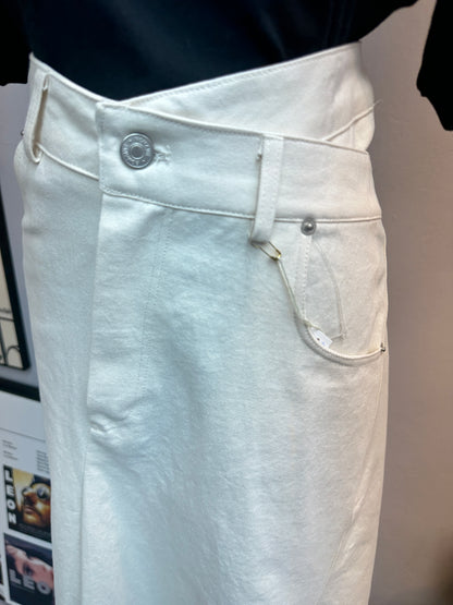 (-20% off)denim white skirt