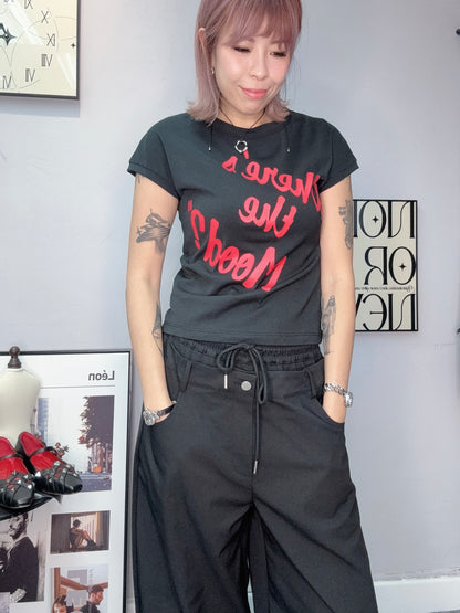 Red words tee #00442