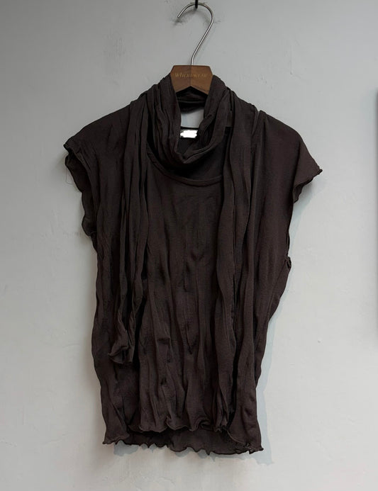 (A/W)With scarf embossed top #00833